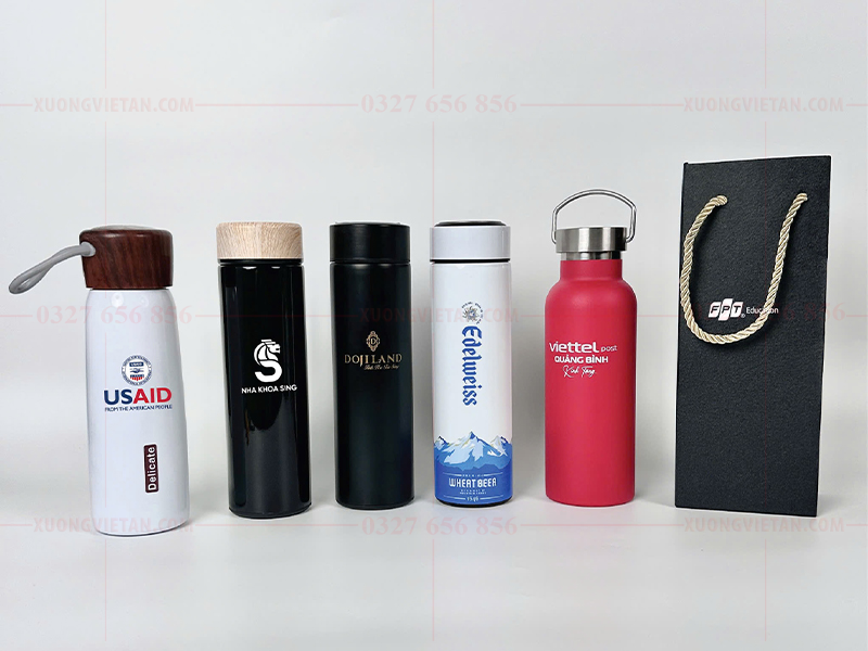 Bình giữ nhiệt in logo công ty