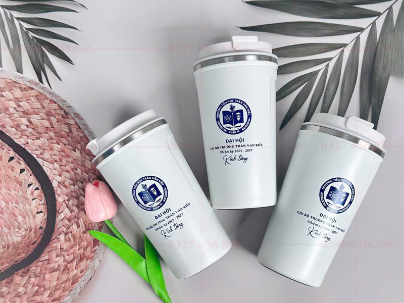 Bình giữ nhiệt in logo công ty