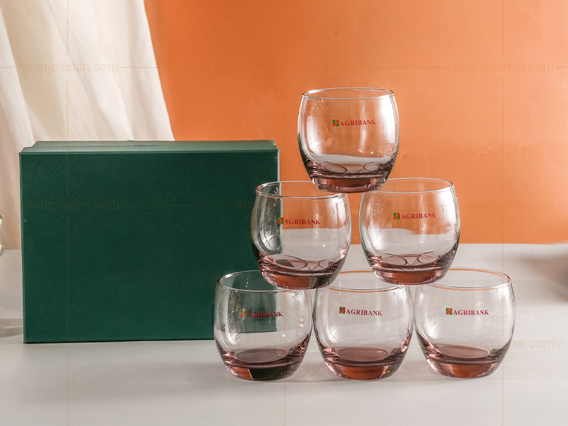 Cốc thủy tinh in logo 