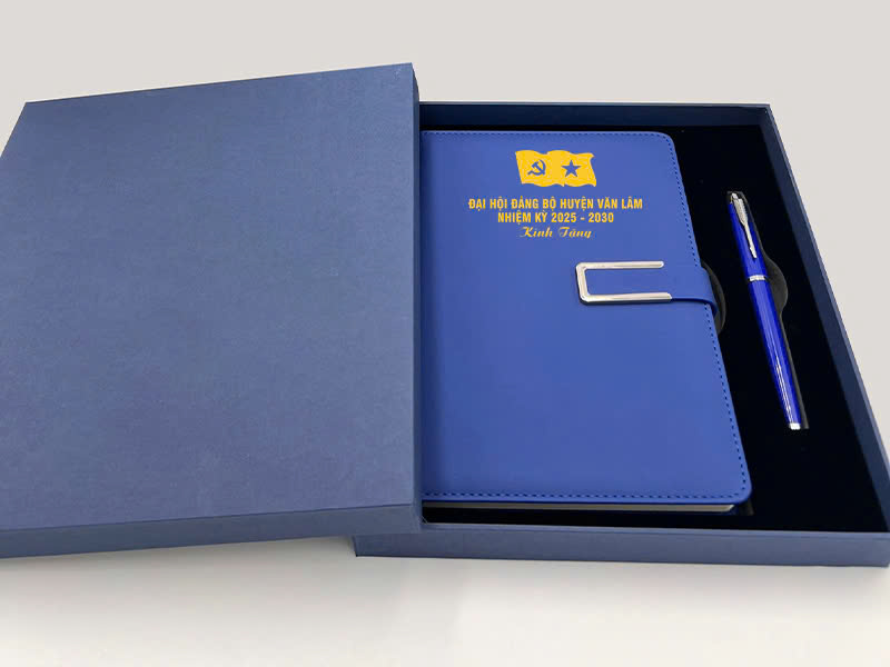 Bộ quà tặng sổ bút in logo 