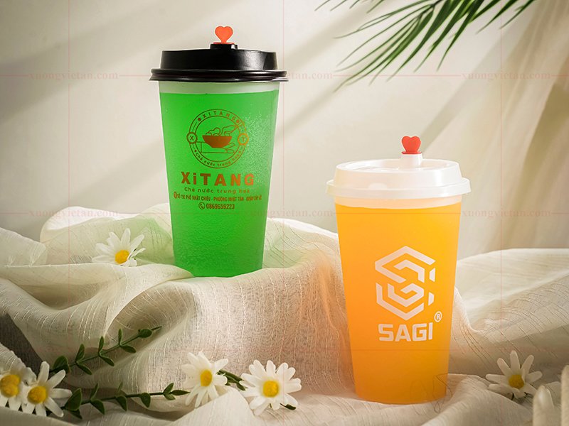 In logo lên cốc tim nhám 700ml