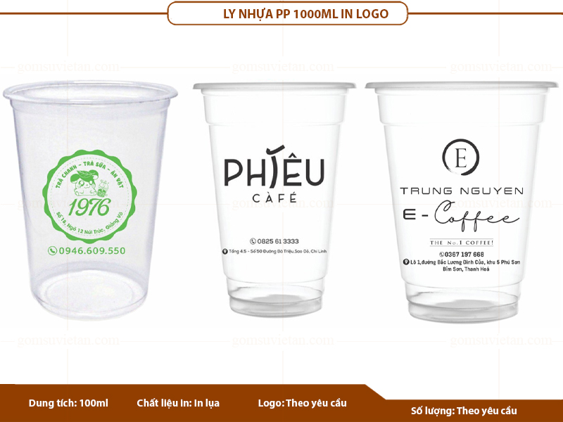 In logo lên ly nhựa PP