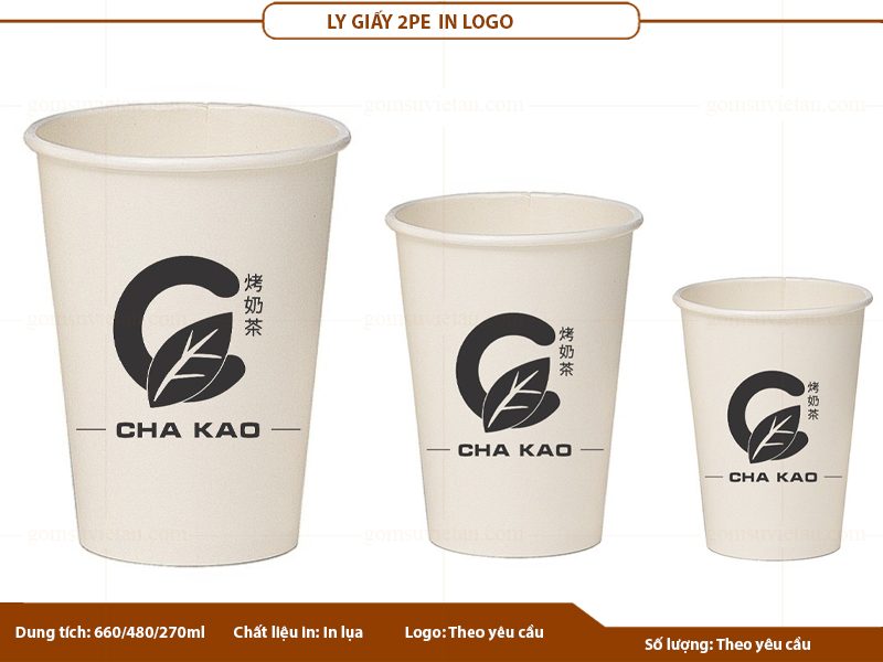 In logo lên ly giấy 2pe cao cấp